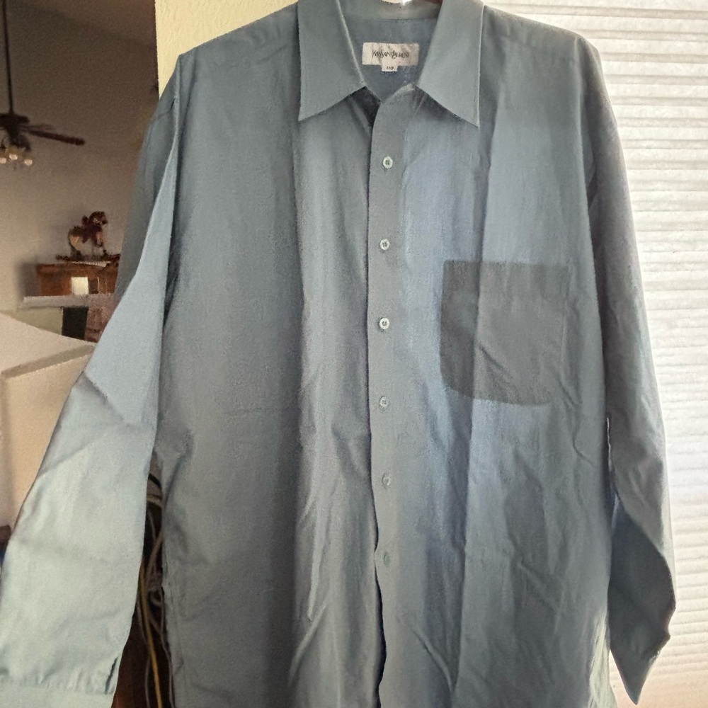 Yves Saint Laurent Light Blue Men's Dress Shirt